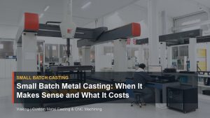 Small Batch Metal Casting: When It Makes Sense and What It Costs cover image for Waking article