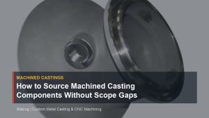 How to Source Machined Casting Components Without Scope Gaps cover image for Waking article