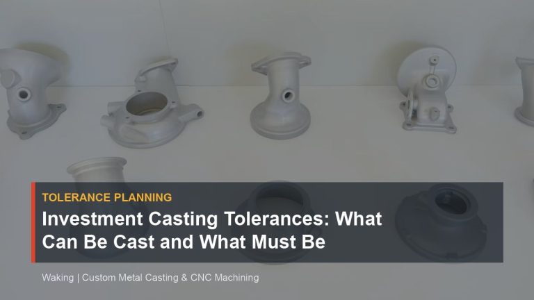 Investment Casting Tolerances: What Can Be Cast and What Must Be Machined cover image for Waking article