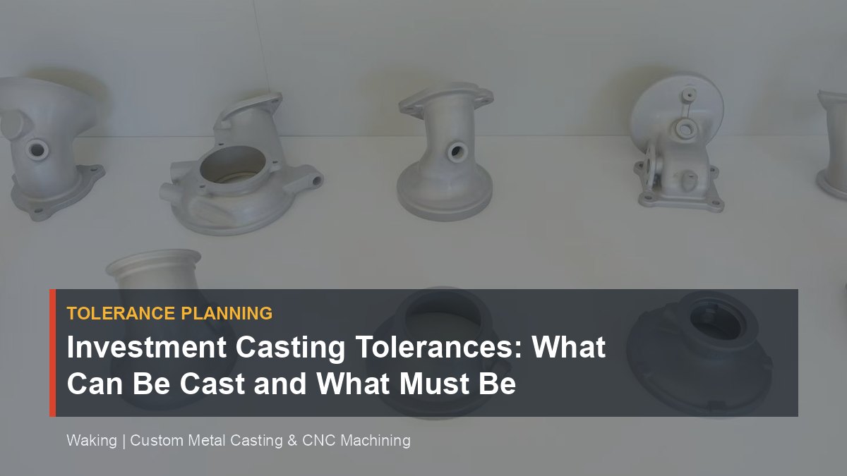 Investment Casting Tolerances: What Can Be Cast and What Must Be Machined cover image for Waking article