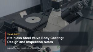 Stainless Steel Valve Body Casting: Design and Inspection Notes cover image for Waking article